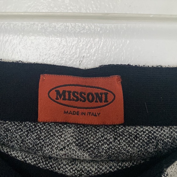 Black and white Missoni abstract pattern mini skirt - Picture 2 of 5